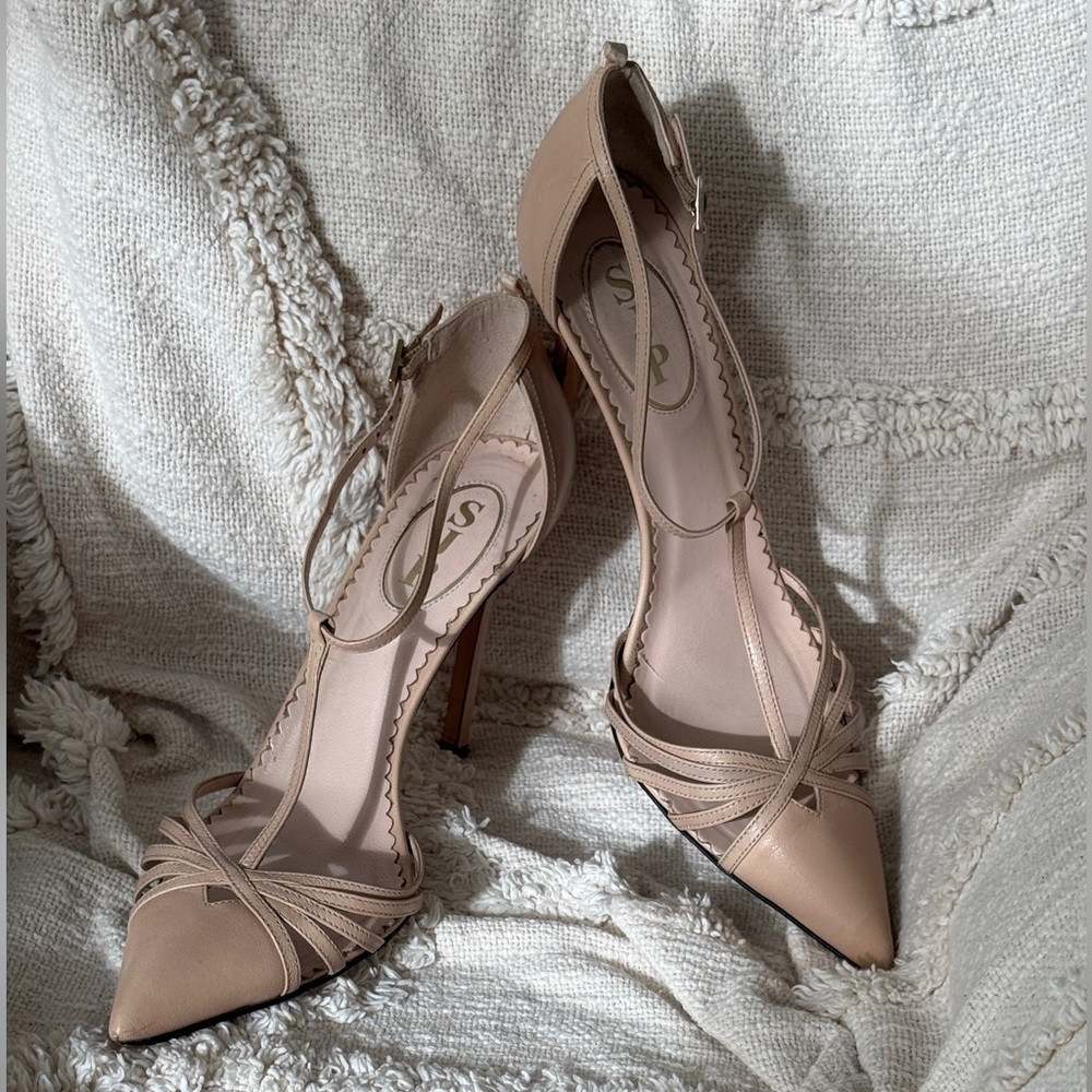 SJP by Sarah Jessica Parker “Carrie” T-strap stilettos